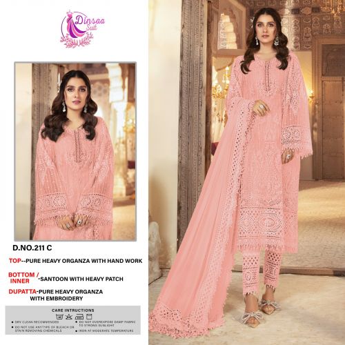 Dinsaa 211 Pakistani Salwar Suits Catalog